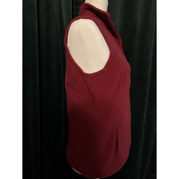 Rare Vintage LL Bean Red Fleece Vest New With Tags Womens Size Medium - Picture 2 of 14